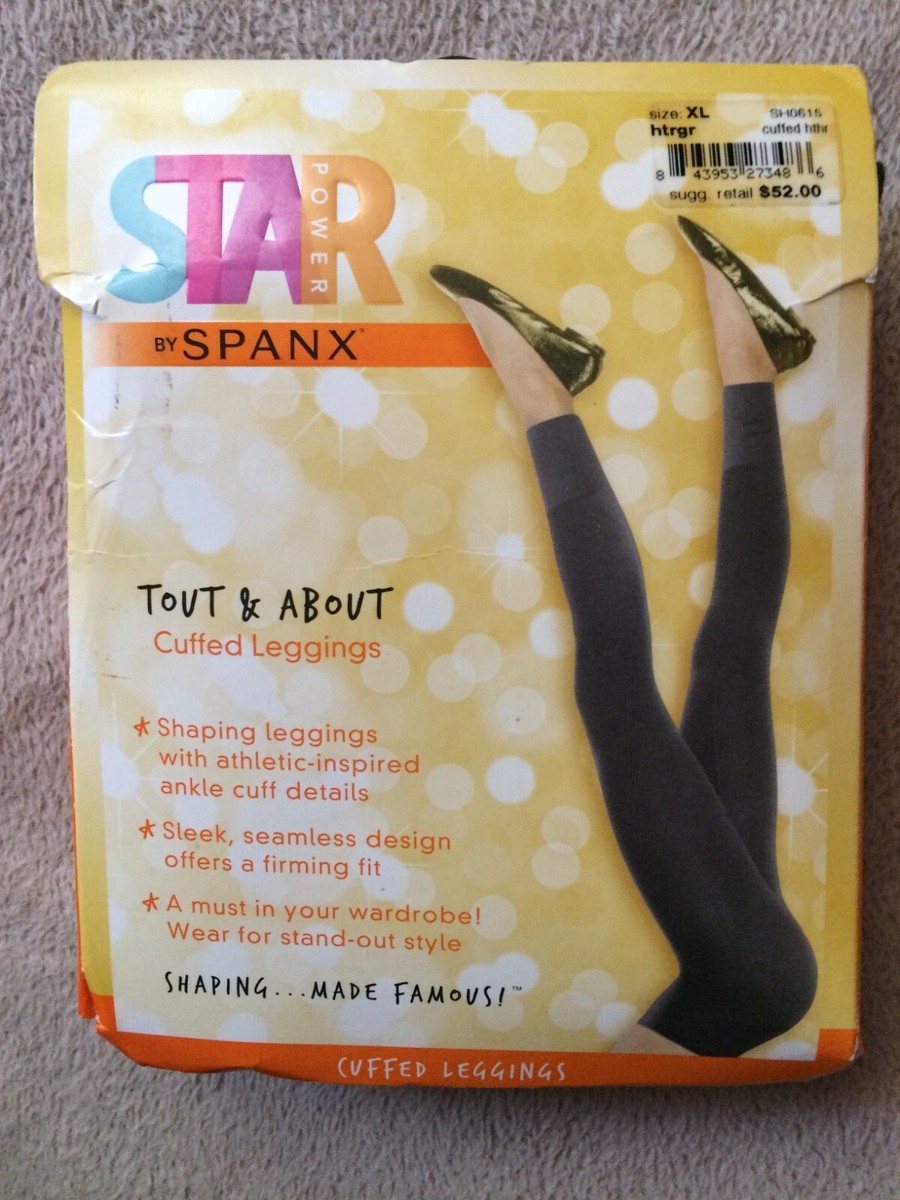Spanx Star Power Size XL Heather Gray Tout & About Cuffed Leggings
