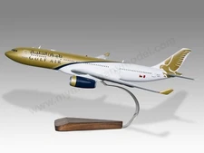 Airbus A330-200 Gulf Air Version 2 Desk Wood Airplane Model Small Scale 1/200