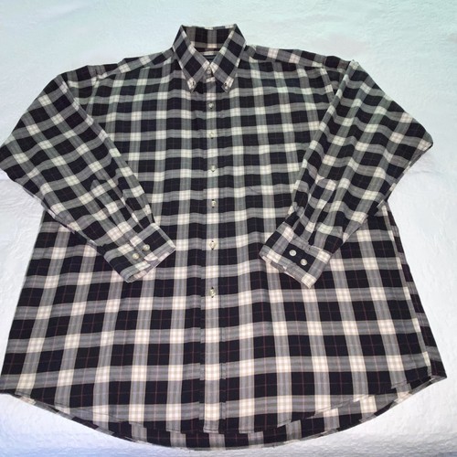 Classic Burberry of London Plaid Cotton Long Sleeve Button up XL Shirt - Picture 5 of 11