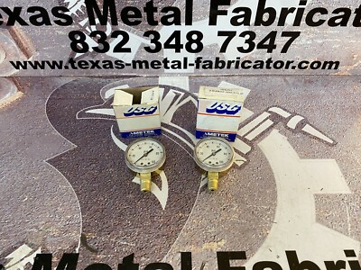 #ad USG P602 Pressure Gauge 0 100PSI Conn. 1 4” ANPT LM Size 2” Qty 2 $30.00