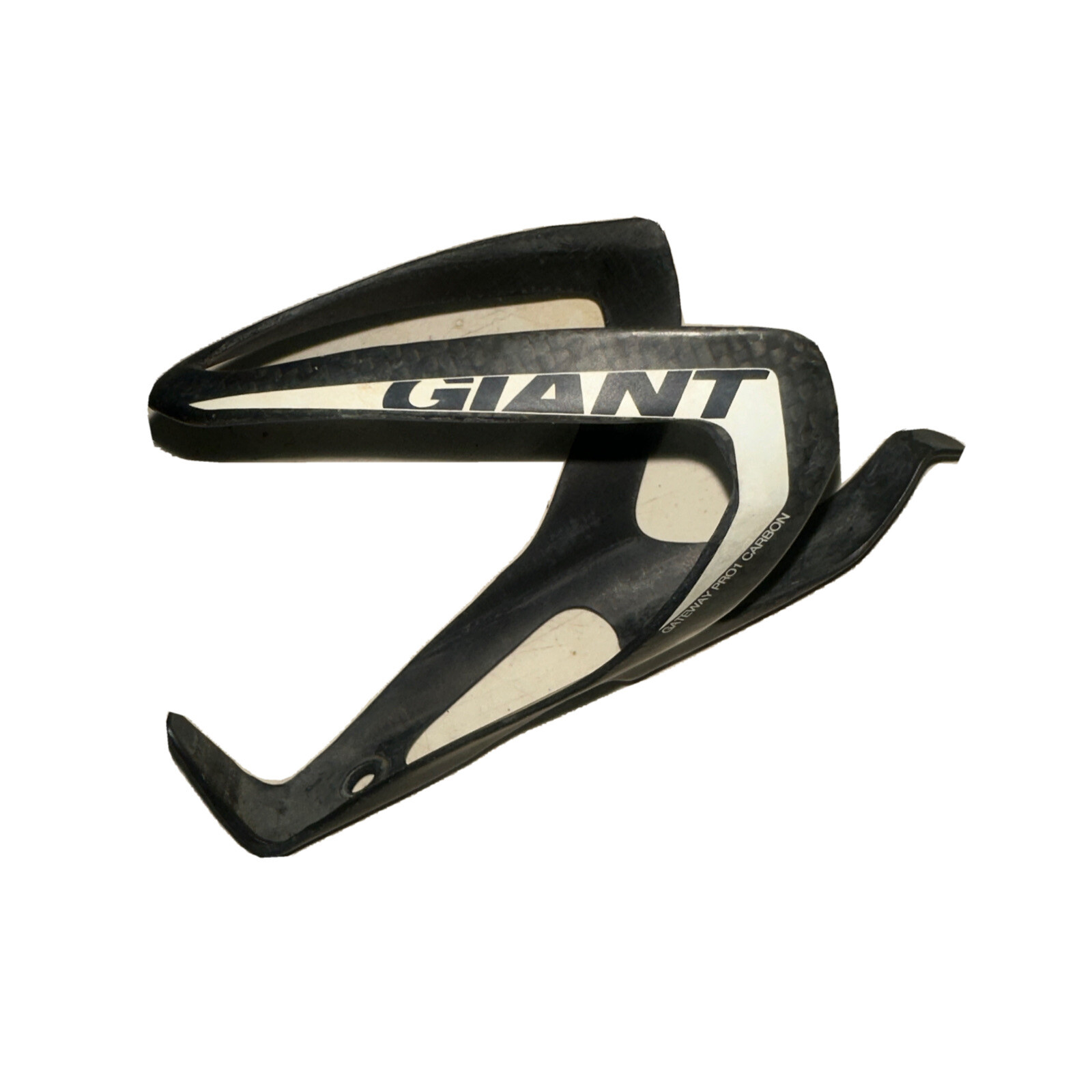 Giant Gateway Pro1 Carbon Bottle Cage Matte Black White Bike