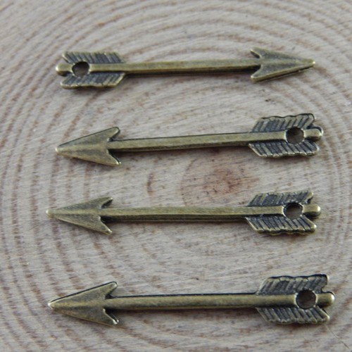 100PCS Vintage Bronze Alloy Mini Arrow Dart Charms Pendant DIY Findings 33684 - Imagen 5 de 5