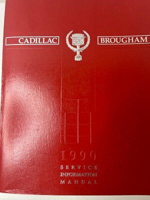 1990 CADILLAC DEVILLE FLEETWOOD SERVICE INFORMATION MANUAL FACOTRY OEM ~VG