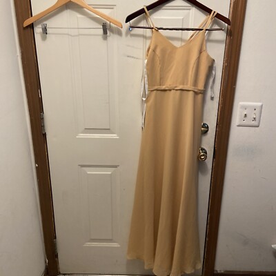 azazie gold dresses bridesmaid dress junior size 14 TAG:FINAL SALE