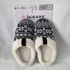 Isotoner Memory Foam Indoor Outdoor Clog Slippers Women SM 6.5-7 NEW WITH TAGS 