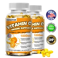 Vitamin C 1000mg, VITAMIN D + ZINC + MAGNESIUM iMMUNE SUPPORT Vit Supplements