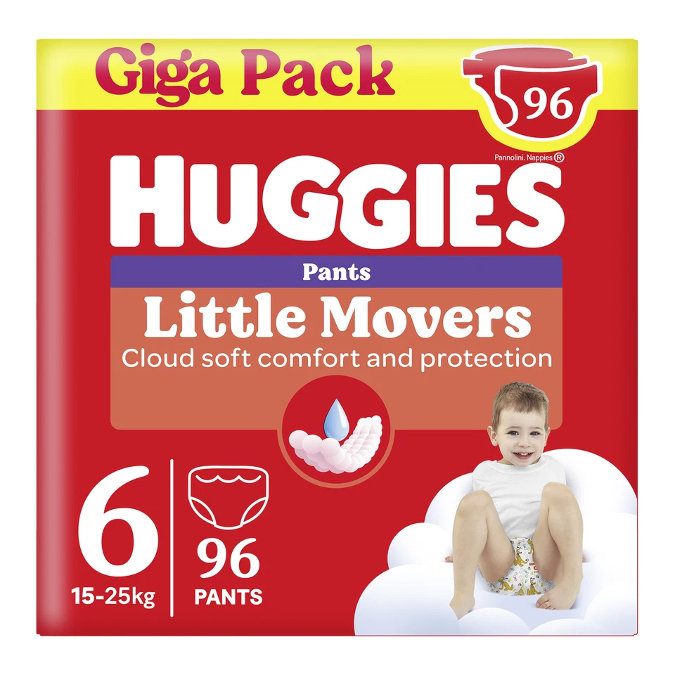 KIMBERLY-CLARK Huggies Pants Little Movers Disney, Baby-Windeln Gr.6, 96 St. (2x48), Monatsbox