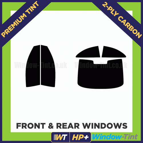 For Audi A5 2-door Coupe 2008-16 Carbon Pre Cut Window Tint Full 2-ply HP+ - Picture 2 of 10