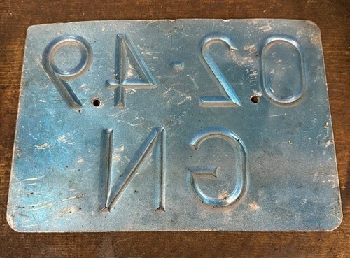 Vintage Netherlands Temporary Tourist License Plate - Picture 2 of 2