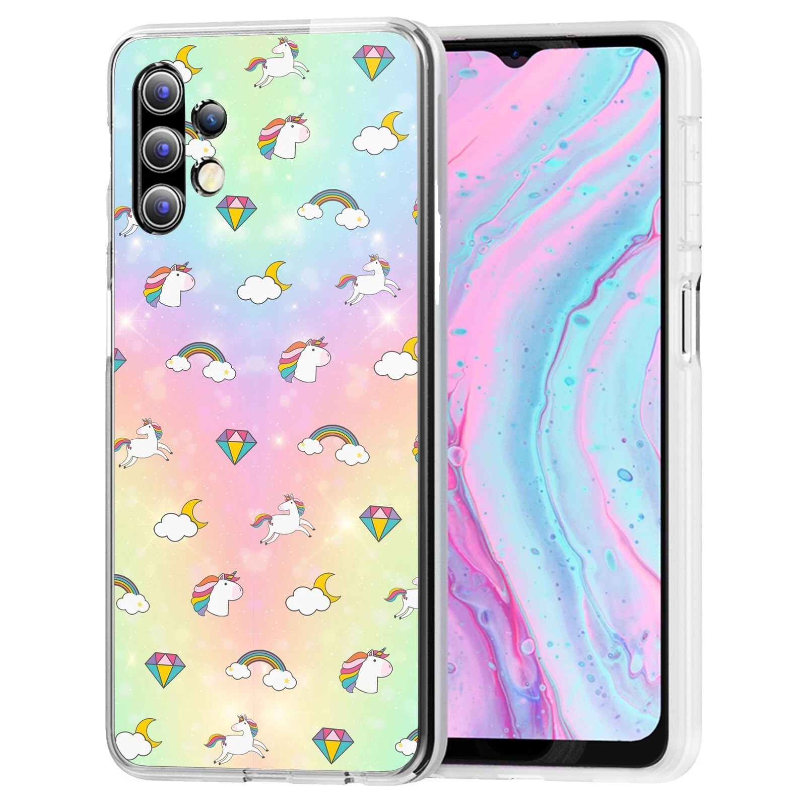 Чехлы футляры и обложки Unicorn Rainbow для сотовых телефонов Samsung