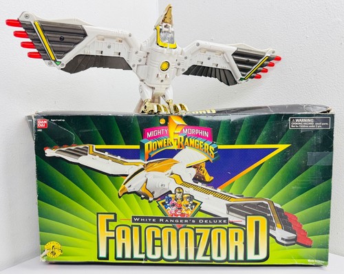 1995 Mighty Morphin Power Rangers White Rangers Deluxe Falconzord BANDAI 2492