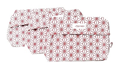 3x Shiseido - Kulturtasche - Kosmetiktasche - Pouch Schminktaschen 3 Stück