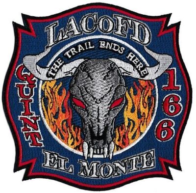 LA County Station  166 The Trail End Here - El Monte New  Fire  Patch