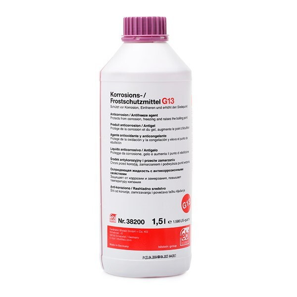 Liquide de refroidissement violet G13 concentré 1.5L pour moteurs VAG et Mercedes