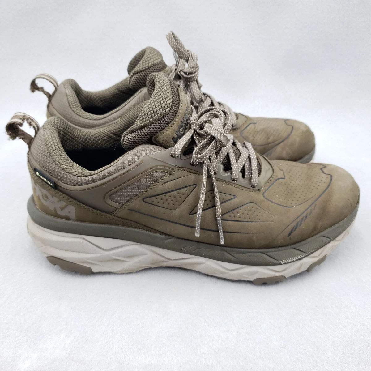 Hoka One One Challenger Low Gore-Tex Women's Size 9.5 D WIDE Green Brown