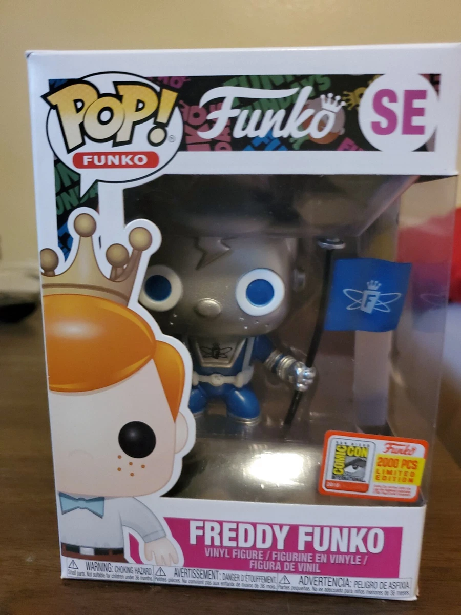 Freddy Funko Space Astronaut Blue Robot Pop SE 2000 SDCC Fundays 2018 Rare
