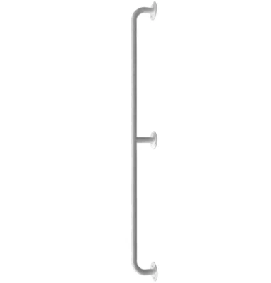 BSD Handlauf Badewannengriff Duschgriff für barrierefreies Bad 150 cm weiß ⌀ 25 mm