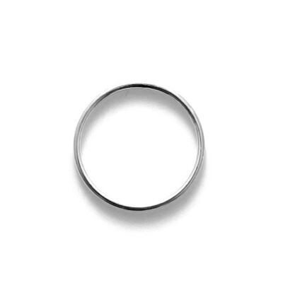 1,2 mm runder Heiligenschein Sterlingsilber schmal rund Ehering Stapelring