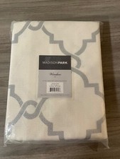 Madison Park Saratoga Fretwork Print Top Window Curtain Panel