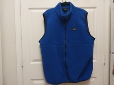 Vintage LL Bean Men's Fleece Vest Size Extra Large XL Made in USA blue