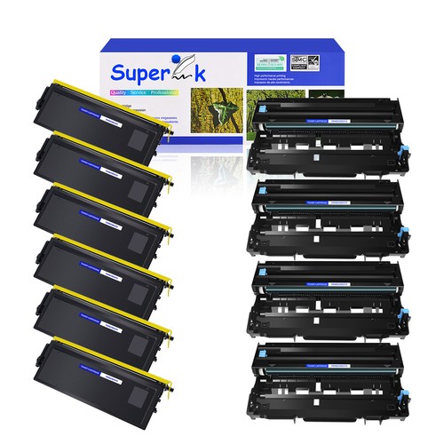 6PK TN460 Toner + 4PK DR400 Drum for Brother Intellifax-4750e 4750p 5750 5750p