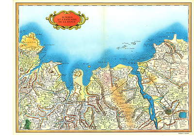 Reproduktion Karte von Cassini St. Malo und die Mündung der Rance Ille et Vilaine