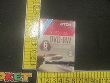 TDK Video DVD-RW 4.7 GB 2x Compatatible 5 Pack 