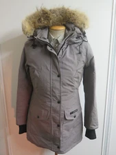 Vintage Canada Goose Down Trillium Parka Coat Jacket XS UK 4-6 Euro 32-34 - Grey