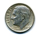 1964 P Roosevelt Dime US 10 Cent U.S America SILVER UNITED STATES 10c Coin #7412 — photo 1