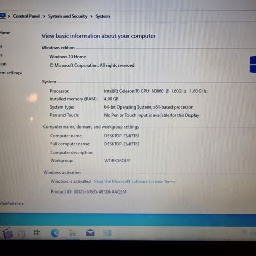 Lenovo IdeaPad 100- 15lBR, Intel Celeron, 15"6' , Win 10 , 128Gb SSD, 4Gb RAM - Picture 8 of 18