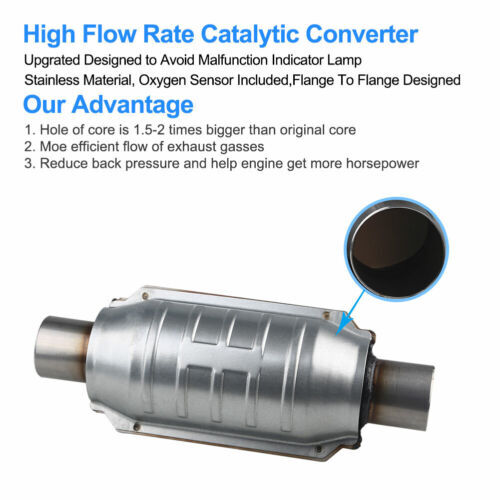 2 Inch Catalytic Converter Universal 2" Inlet/Outle Cat Converter eBay