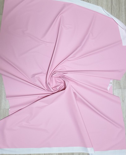 MATTE VINYL PLEATHER GOTHIC FETISH FABRIC WATERPROOF RAINCOAT BLACK WHITE 54'W - Picture 21 of 149