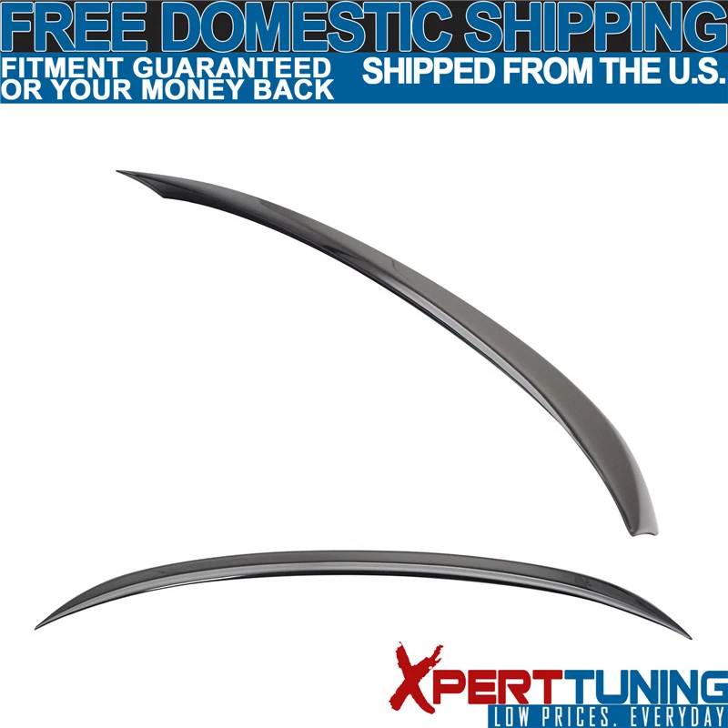 Fits 06-11 BMW 3 Series E90 4D OE Style Jet Black # 668 Painted Trunk Spoiler - Imagem 3 de 4