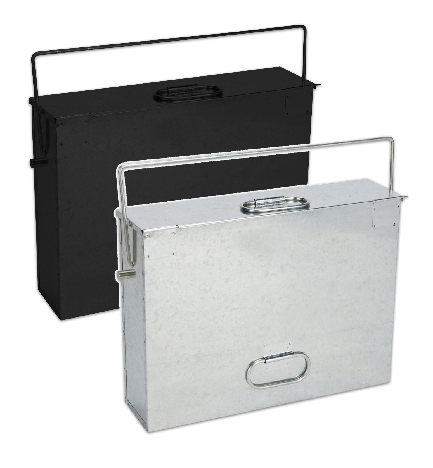 Metal Hot Ash Bucket with Lid Fireplace Fireside Storage Tidy Carrier