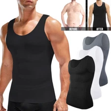 Men Gynecomastia Compression Vest  Slimming Body Shaper Tummy Control Tank Top