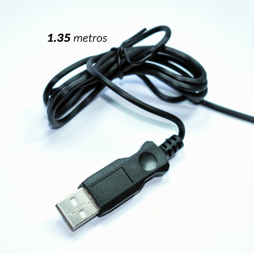 RATON PARA ORDENADOR 1600 DPI OPTICO CAMBIA COLOR A CABLE USB MOUSE PC PORTATIL - Imagen 5 de 7