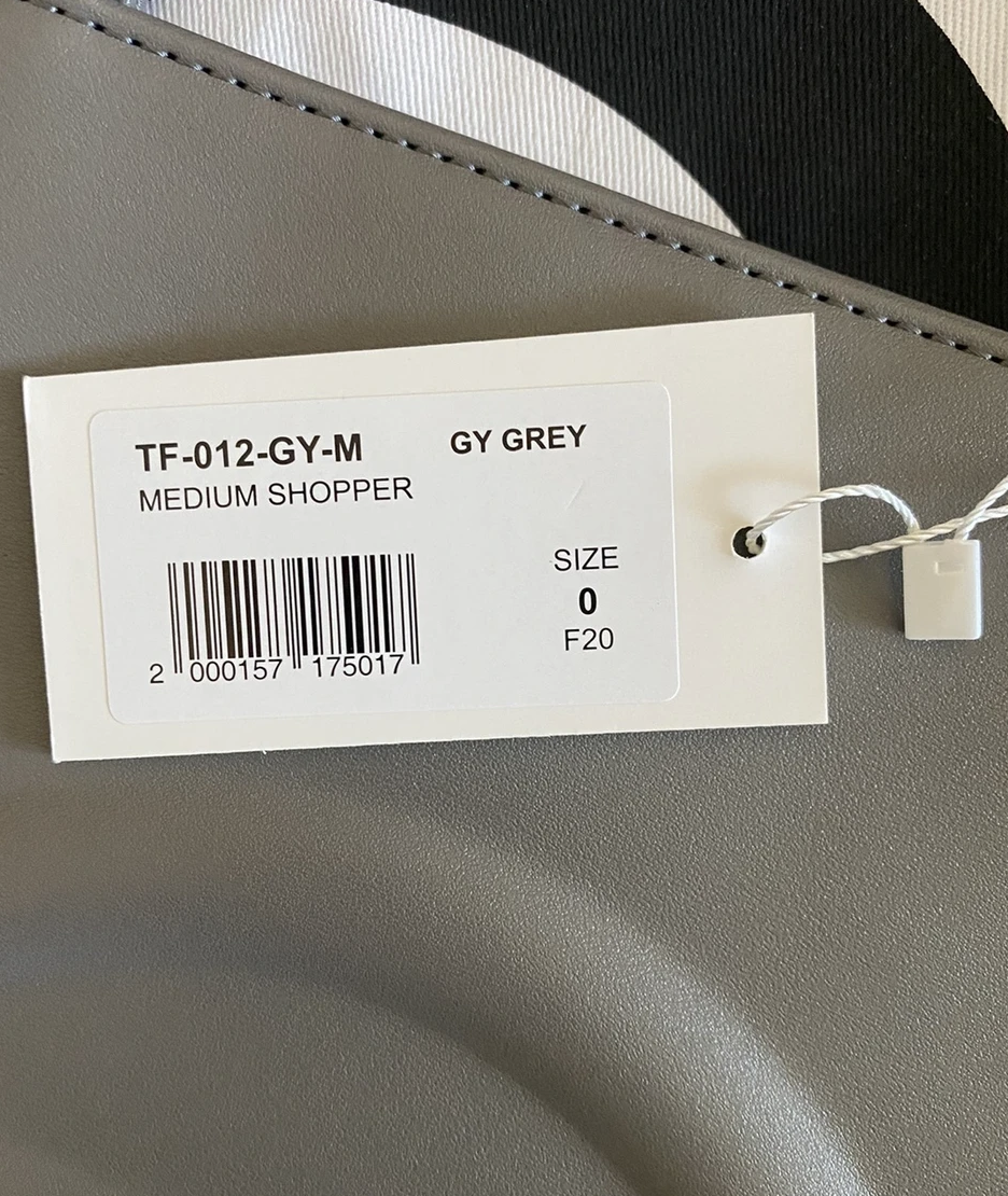 Telfar Medium Grey Shopping Bag tote vegan leather | eBay