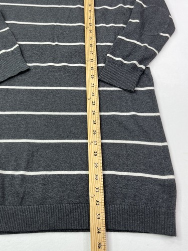Banana Republic Womens Large L Striped Knit Sweater Dress 5% Rabbit Angora Hair - Picture 16 of 24