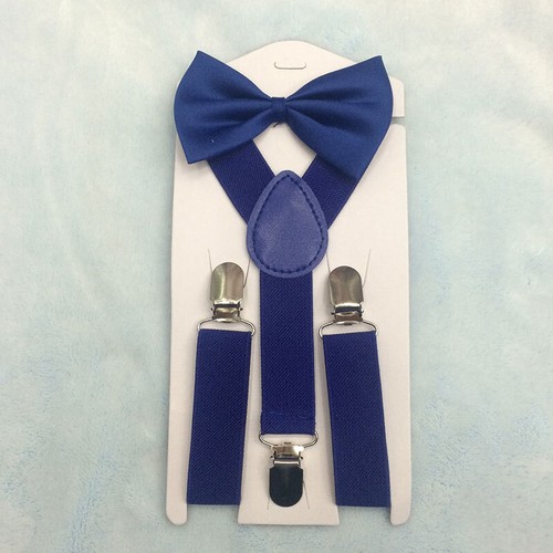 Kids more style fashion Suspenders Bowtie Tie suit colorful beautiful η - Picture 2 of 25