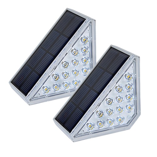 Outdoor Solar LED Deck Lights Path Garden Patio Pathway Stairs Step Fence Lamp - Picture 20 of 21