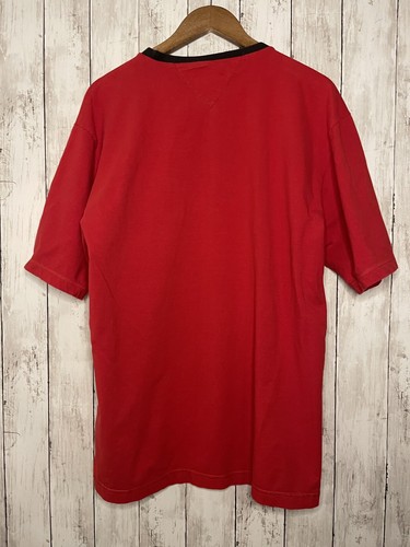Vintage TOMMY HILFIGER Athletic Gear Embroidered T Shirt 90s SZ L - Picture 2 of 6