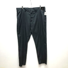 Nordstrom Athletic Fit Stretch Non Iron Chino Mens Gray Dress Pants 36X30 NWT