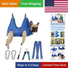 Pet Grooming Hammock Harness with Nail Clippers/Trimmer, Nail File, Comb, Cut...