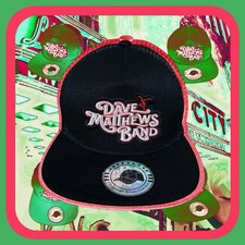 DAVE MATTHEWS FLATBILL TRUCKER SNAPBACK HAT BLACK 🇬🇧🇺🇸🇨🇦🇯🇵🎸