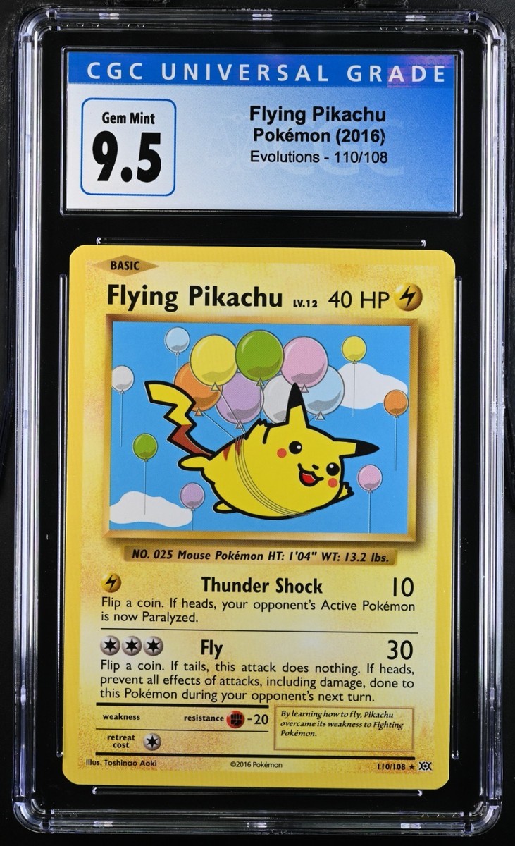 Flying Pikachu 110/108 XY Evolutions Mint CGC 10 Graded Pokemon