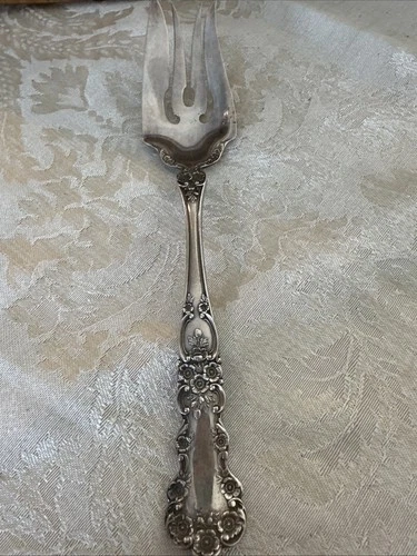 Gorham Buttercup Sterling Silver Cold Meat Serving Fork