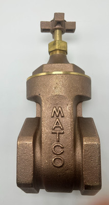 MATCO-NORCA 3'' Threaded FIPT Bronze Gate Valve 514T10X 200 WOG