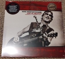 Kris Kristofferson &ndash; Live At Gilley's - Red & White LP Vinyl Record 12" - NEW