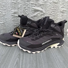 Merrell Boots Hiking Moab Speed 2 Mid Black Gor Tex Womens 11 Waterproof Walking