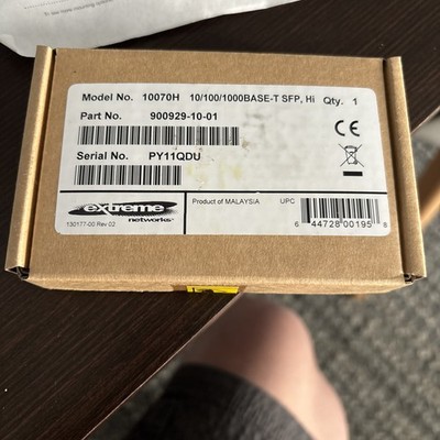 Extreme networks 10/100/1000Base-T SFP 10070H NEW Original -BG